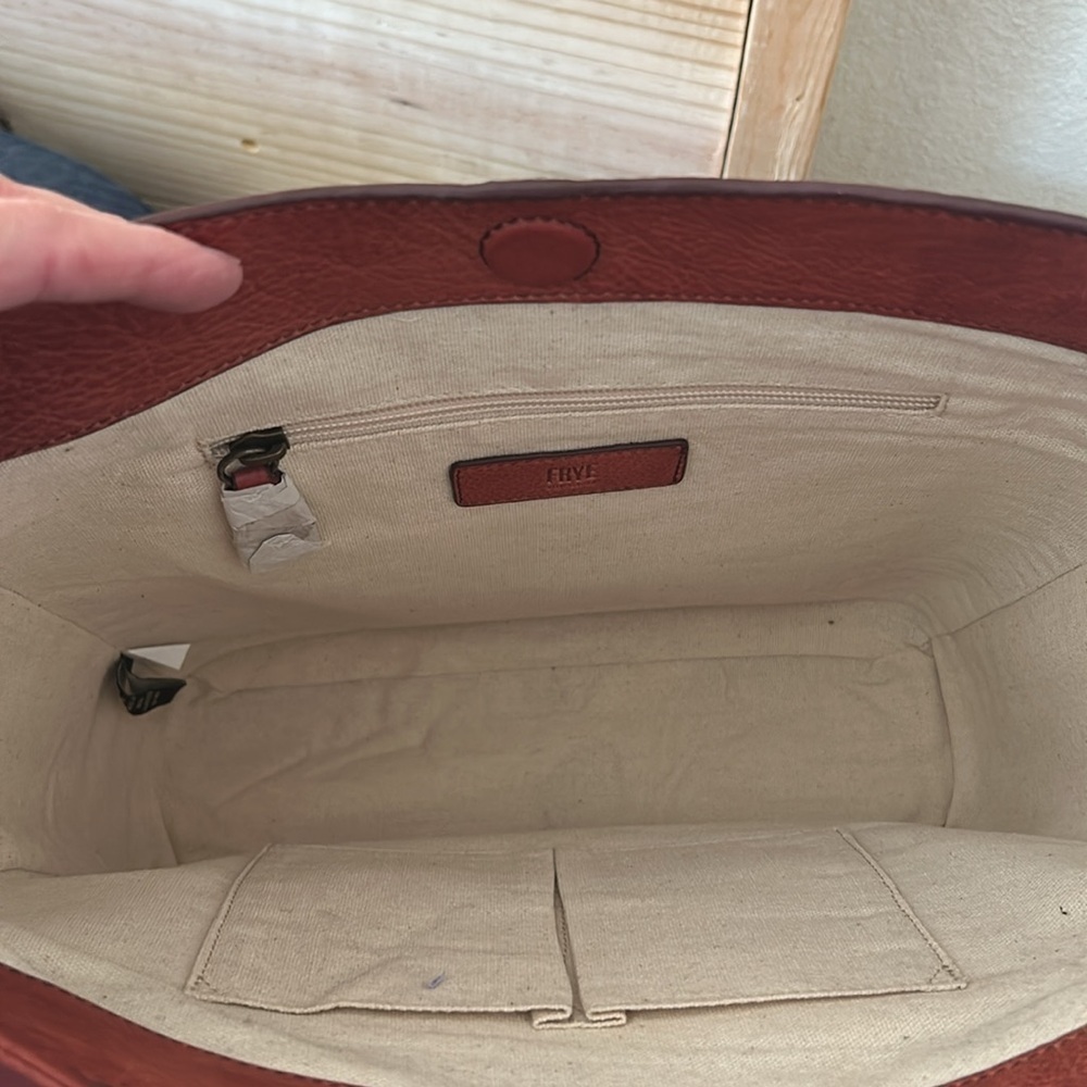 Frye Nora Knotted Hobo burgundy purse NWT - Picture 3 of 11